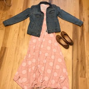 NWT - LuLaRoe Ana Dress - Pink Geo Print - XS